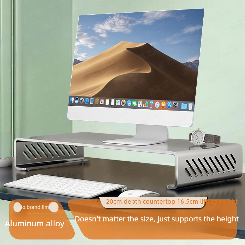 Desk Setup Laptop And Monitor - Organizer Meja Ergonomis Penyangga Monitor Komputer