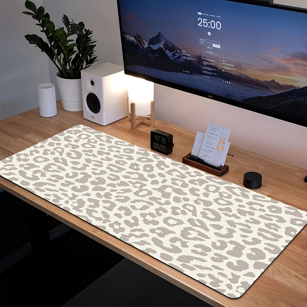 Desk Setup Brown - XL/XXL Keyboard Komputer dan Alas Mouse