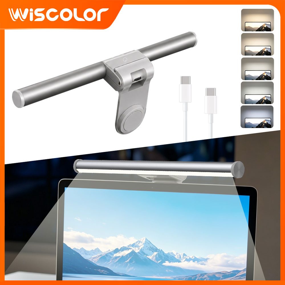 Setup Desk Monitor - Lampu LED RGBIC, Lampu Monitor yang