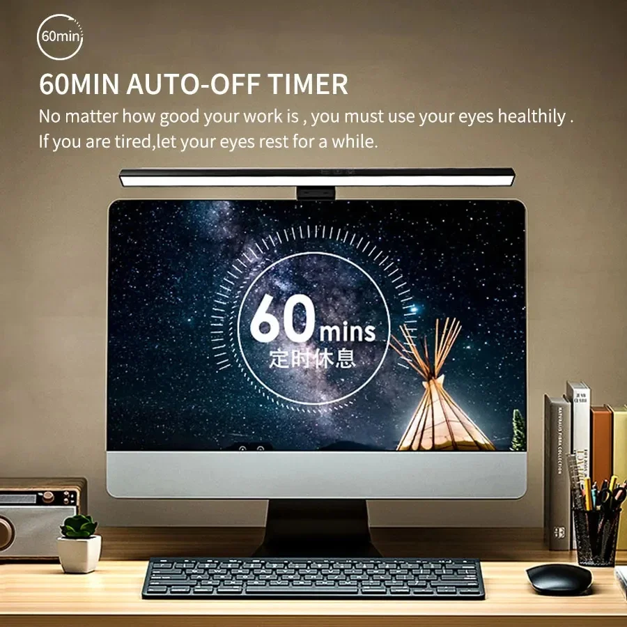 Lampu Monitor LED 33cm 50cm, L - Setup Desk Monitor ulasan dan harga