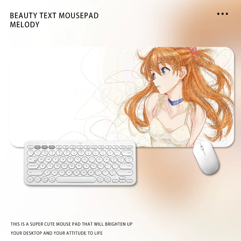Alas Mouse Gadis Manga Hitam P - Desk Setup Black And White ulasan dan harga