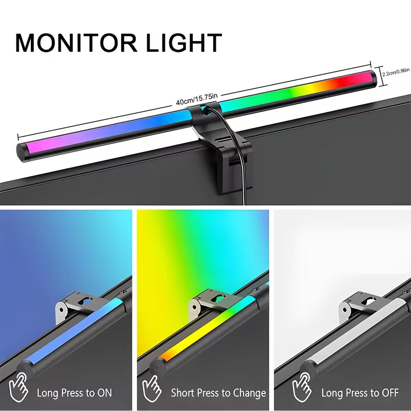 Lampu LED untuk Monitor 30cm 4 - Setup Desk Monitor ulasan dan harga
