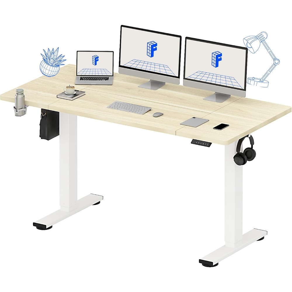 FLEXISPOT Meja Berdiri Elektri - Setup Desk Monitor ulasan dan harga