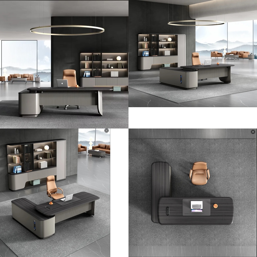 Meja Kerja Eksekutif Modern Me - Work Desk Home Setup ulasan dan harga