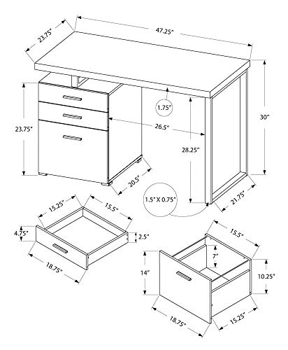 Meja Komputer I 7646, Kantor R - Work Desk Home Setup ulasan dan harga