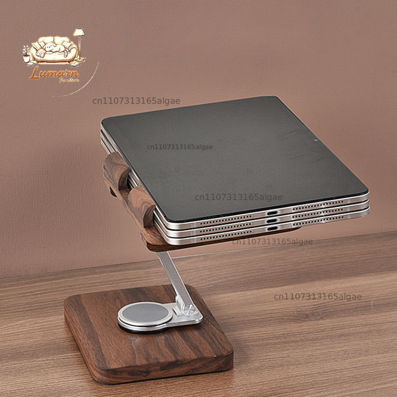 Penyangga iPad Black Walnut de - Desk Setup Black And Wood ulasan dan harga