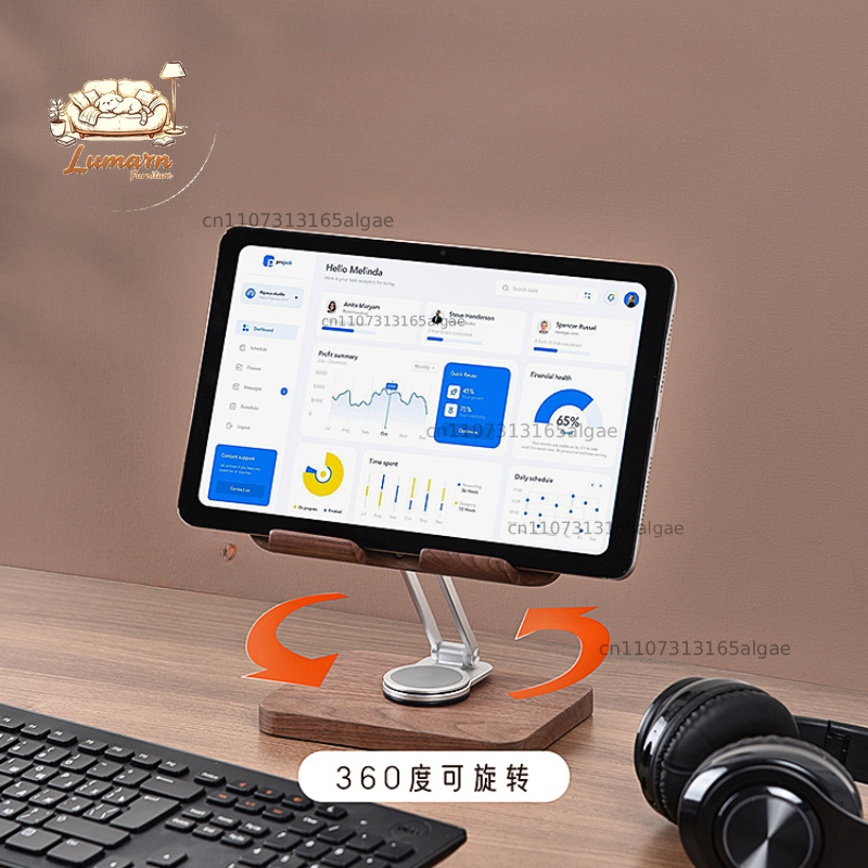Penyangga iPad Black Walnut de - Desk Setup Black And Wood ulasan dan harga