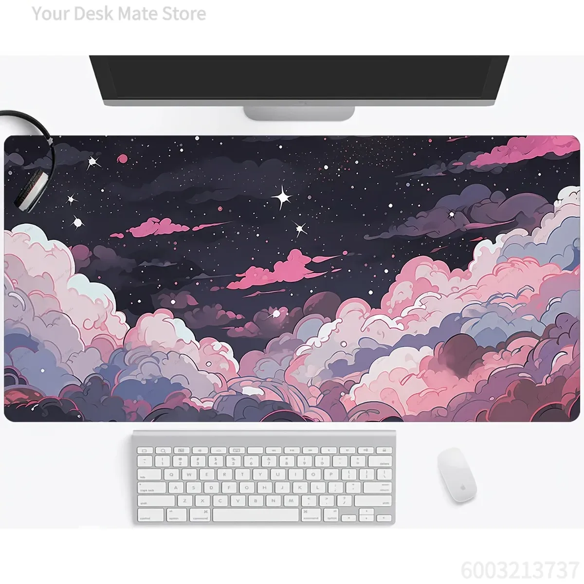 Alas Mouse Karet Anime Pink Un - Desk Setup Pc And Laptop ulasan dan harga