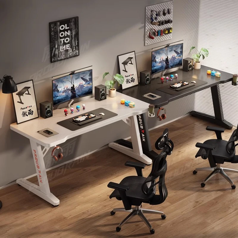 Meja Komputer Konsol Game, Per - Desk Setup Laptop And Monitor ulasan dan harga