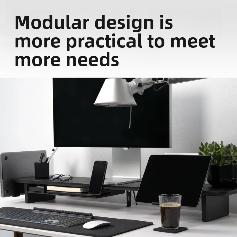 Penyangga Monitor Kayu Solid R - Setup Desk Monitor ulasan dan harga