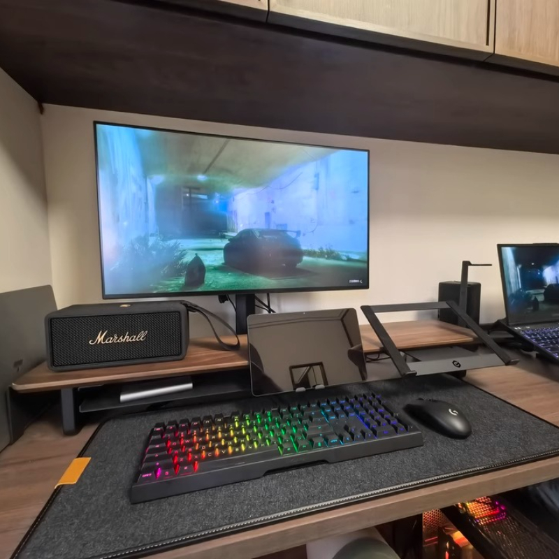 Stand Monitor Modular Ergonomi - Desk Setup Laptop And Monitor ulasan dan harga