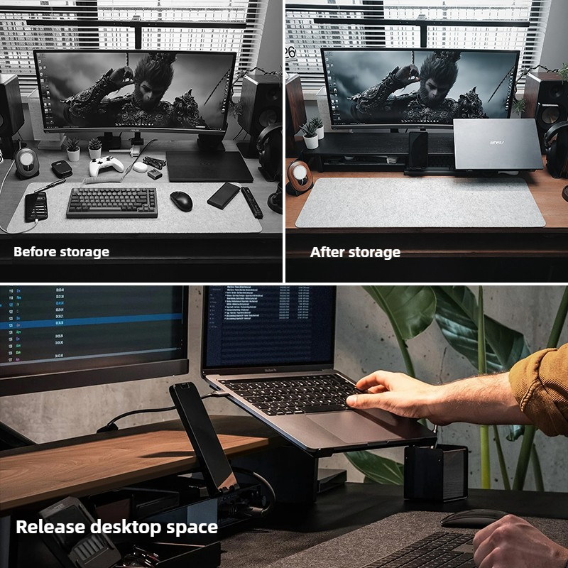Stand Monitor Modular Ergonomi - Desk Setup Laptop And Monitor ulasan dan harga