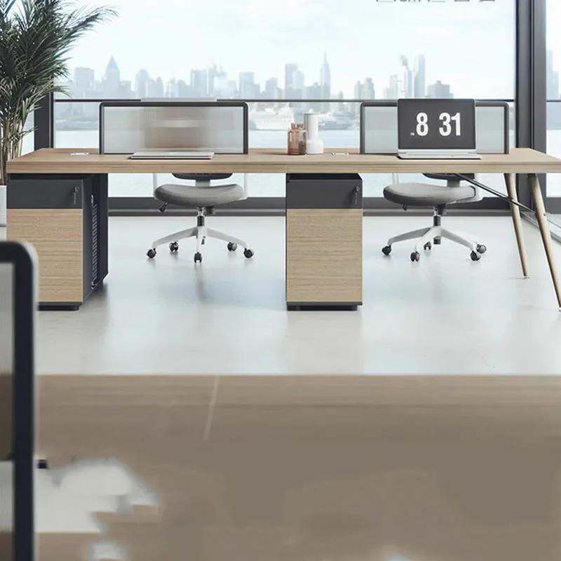 Meja Kerja Eksekutif Kayu deng - Work Desk Home Setup ulasan dan harga