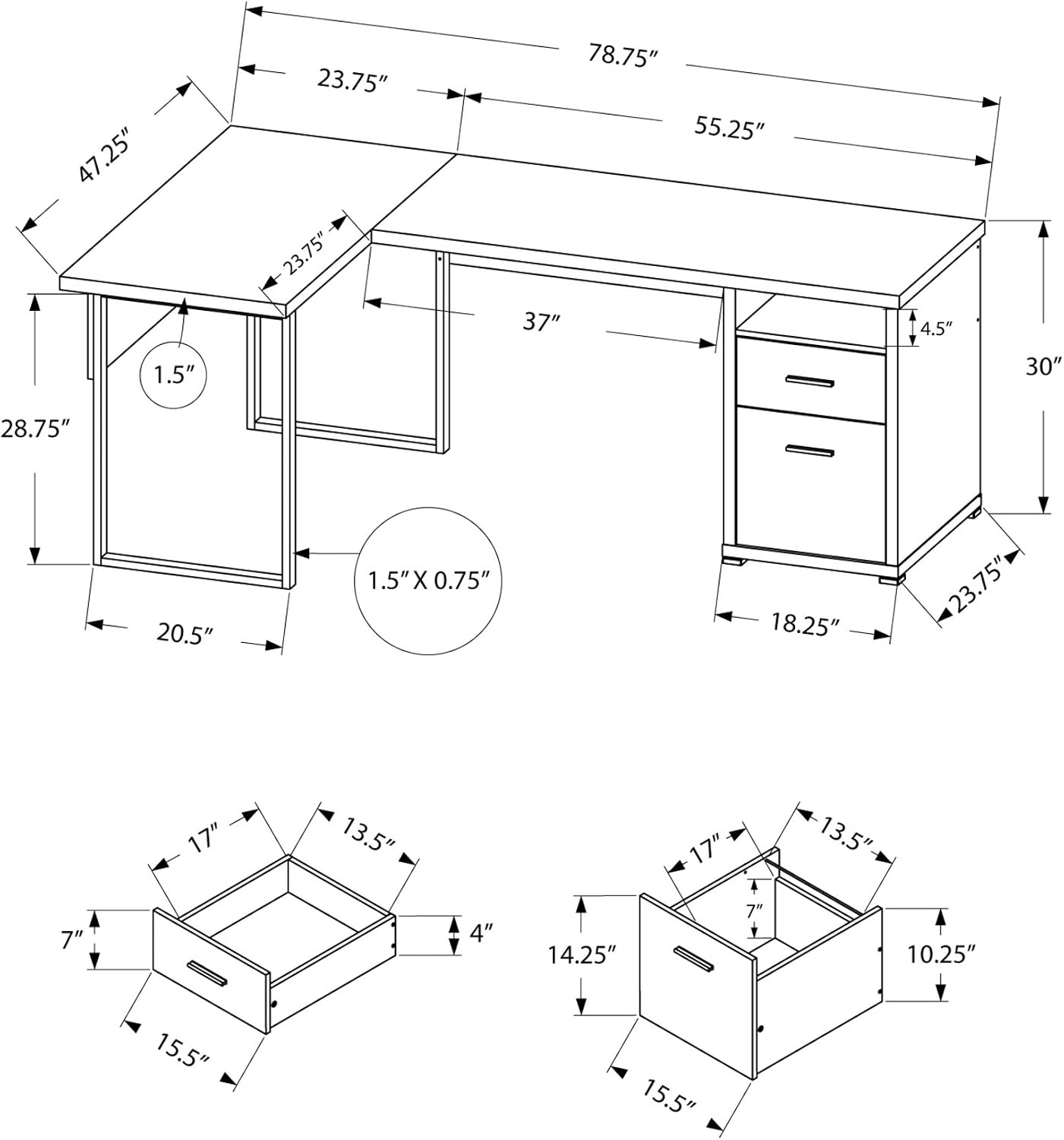 Meja Komputer I 7257, Kantor R - Work Desk Home Setup ulasan dan harga