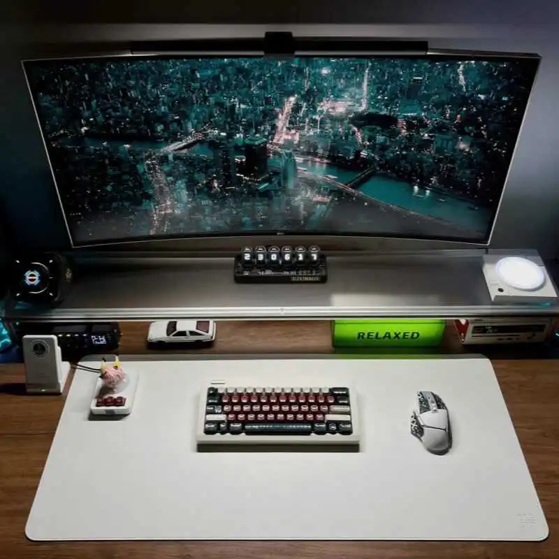 Dudukan Monitor Aluminium Akri - Desk Setup Laptop And Monitor ulasan dan harga