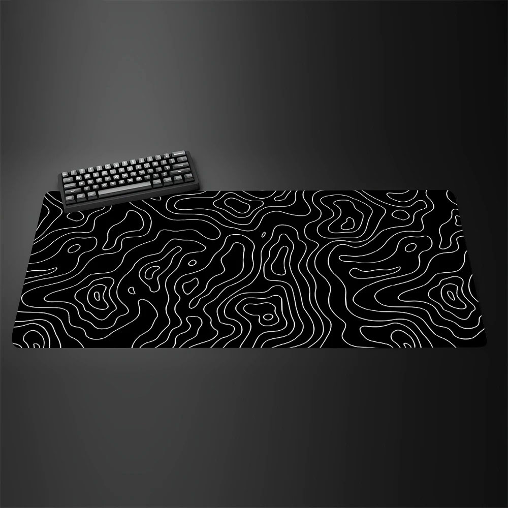 Alas Mouse Gaming Besar Peta T - Desk Setup Black And White ulasan dan harga