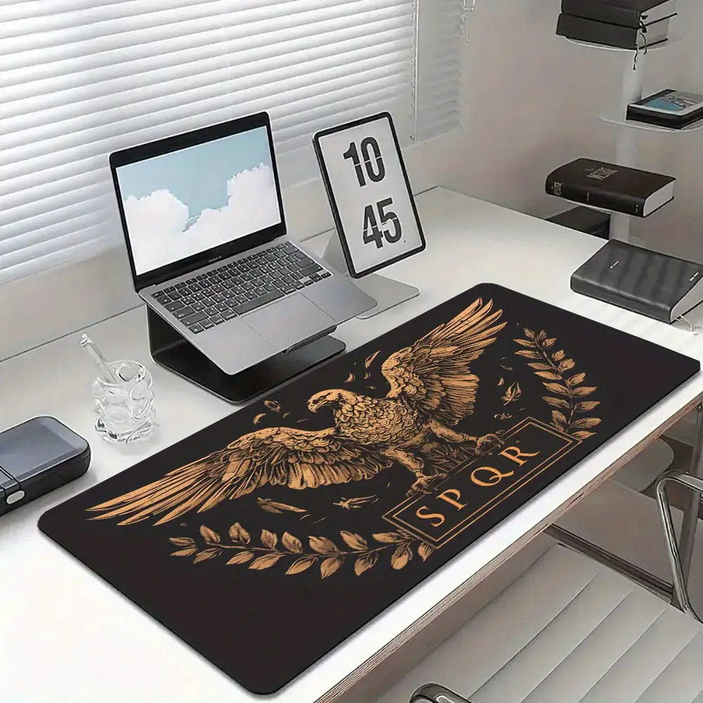 Alas Meja Coklat Keemasan Hita - Desk Setup Brown ulasan dan harga