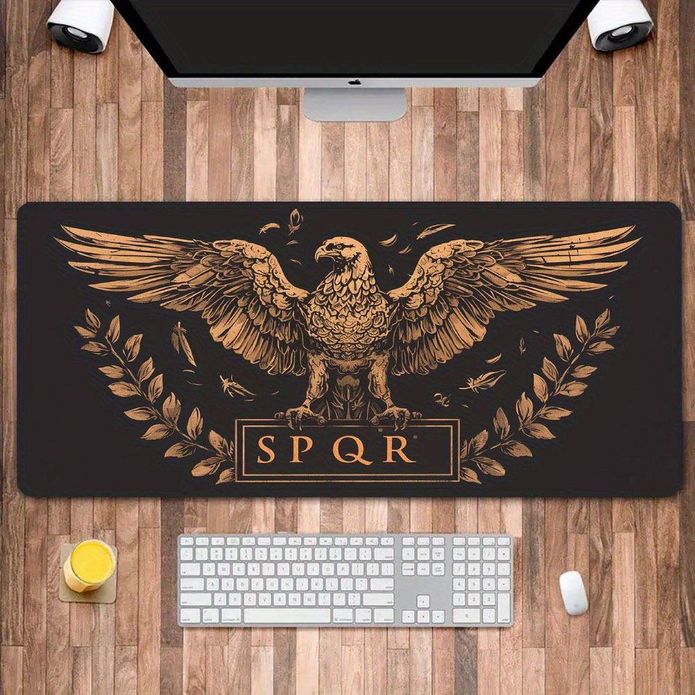 Alas Meja Coklat Keemasan Hita - Desk Setup Brown ulasan dan harga