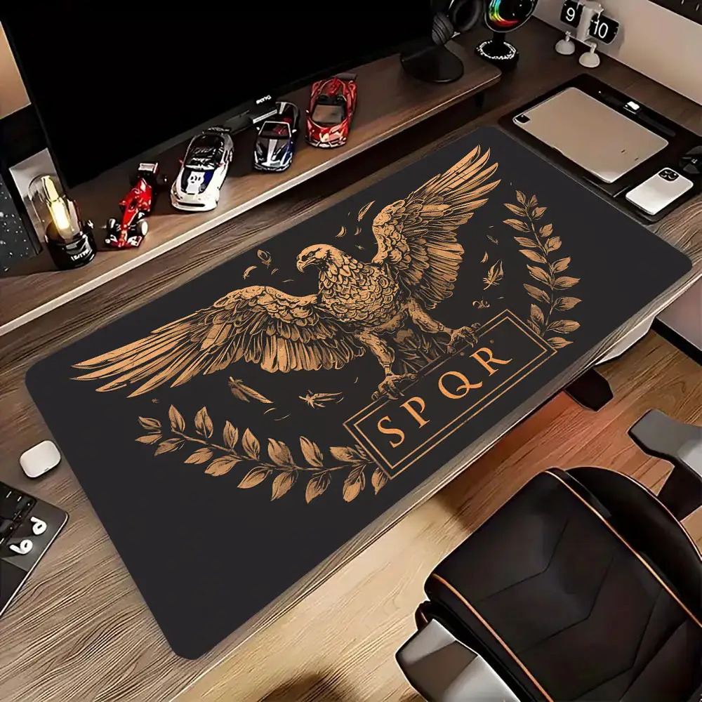 Alas Meja Coklat Keemasan Hita - Desk Setup Brown ulasan dan harga