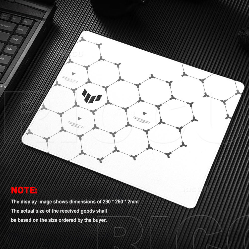 Alas Mouse Gaming TUF Hexagon  - Desk Setup Black And White ulasan dan harga